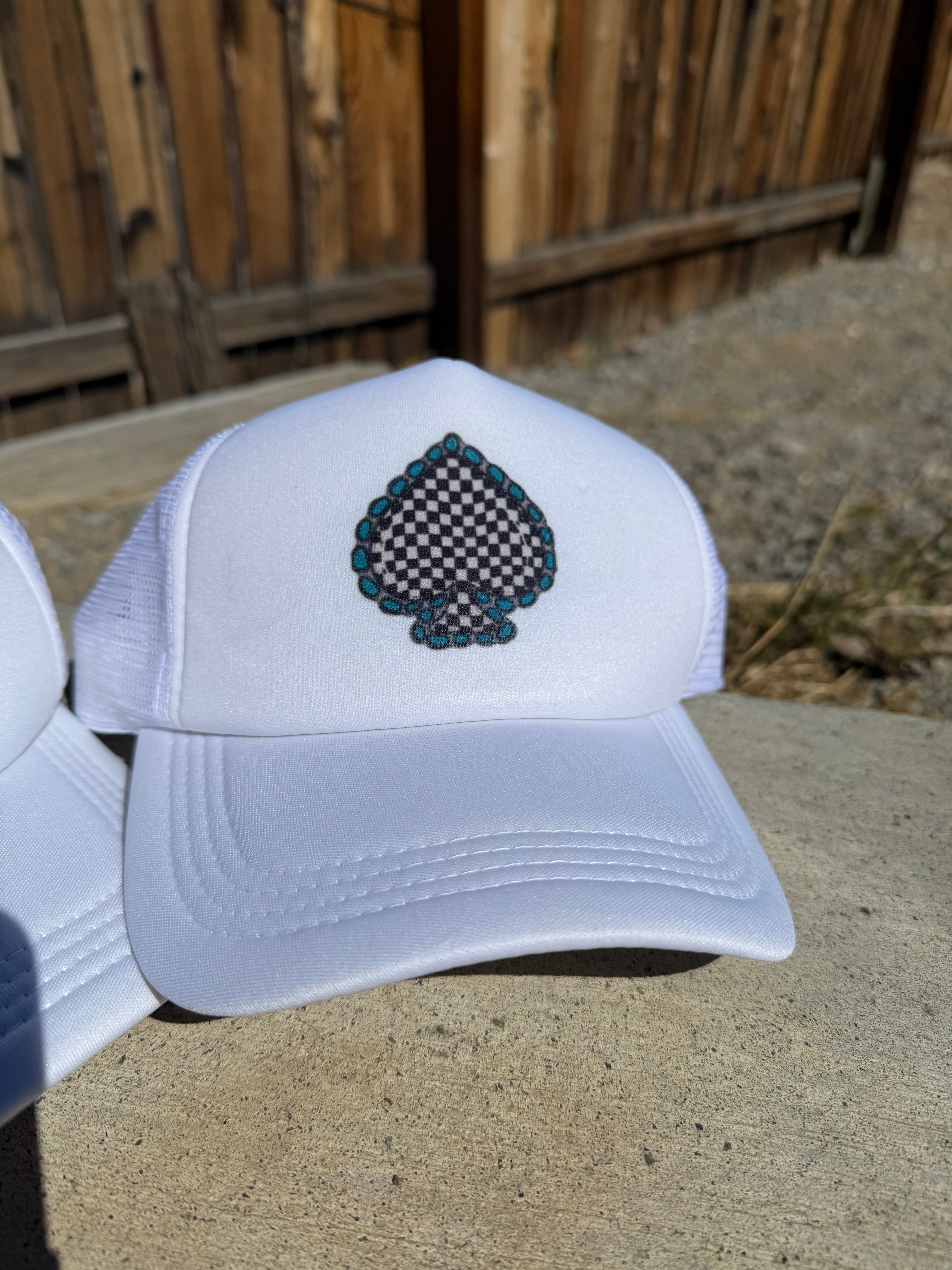 Checkered Spade Hat