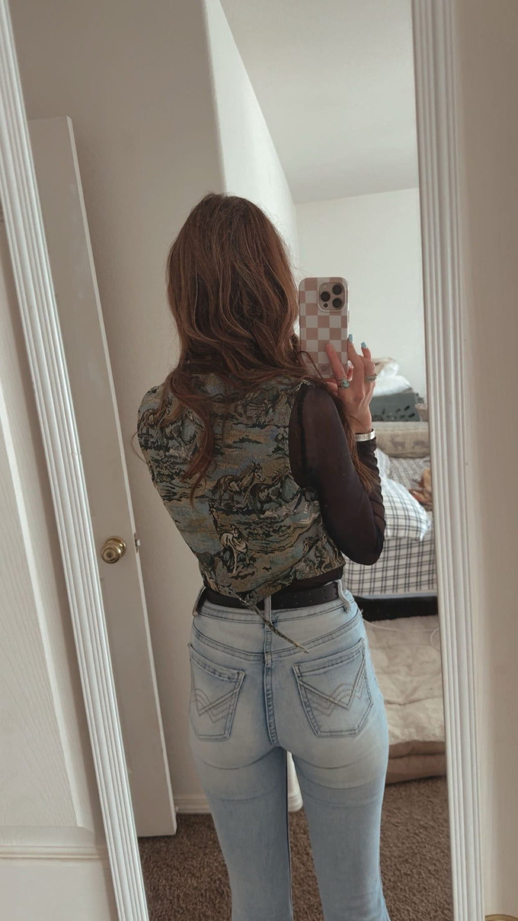 Wild Horse Tapestry Vest