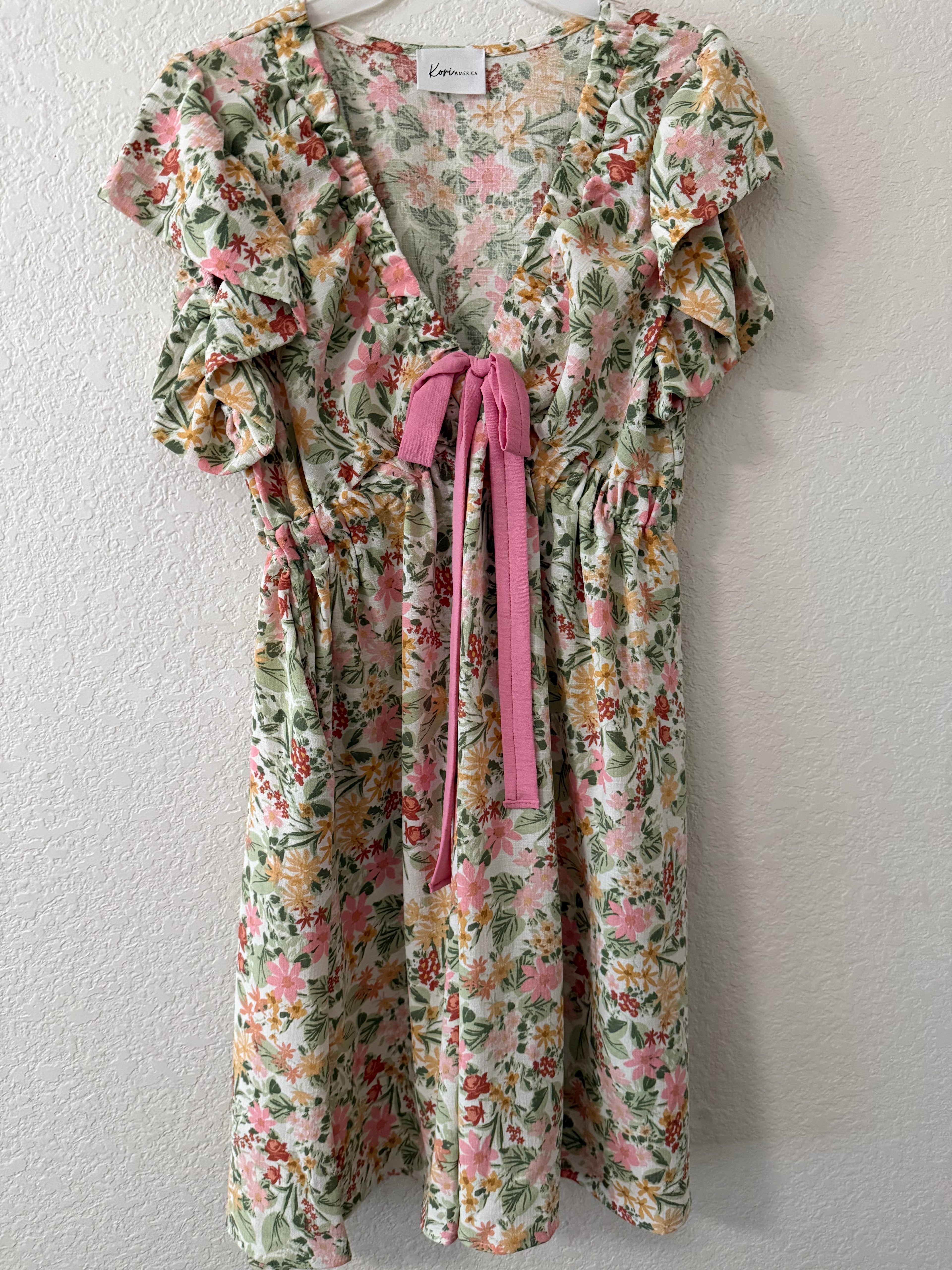 Floral Woven Flutter Dress