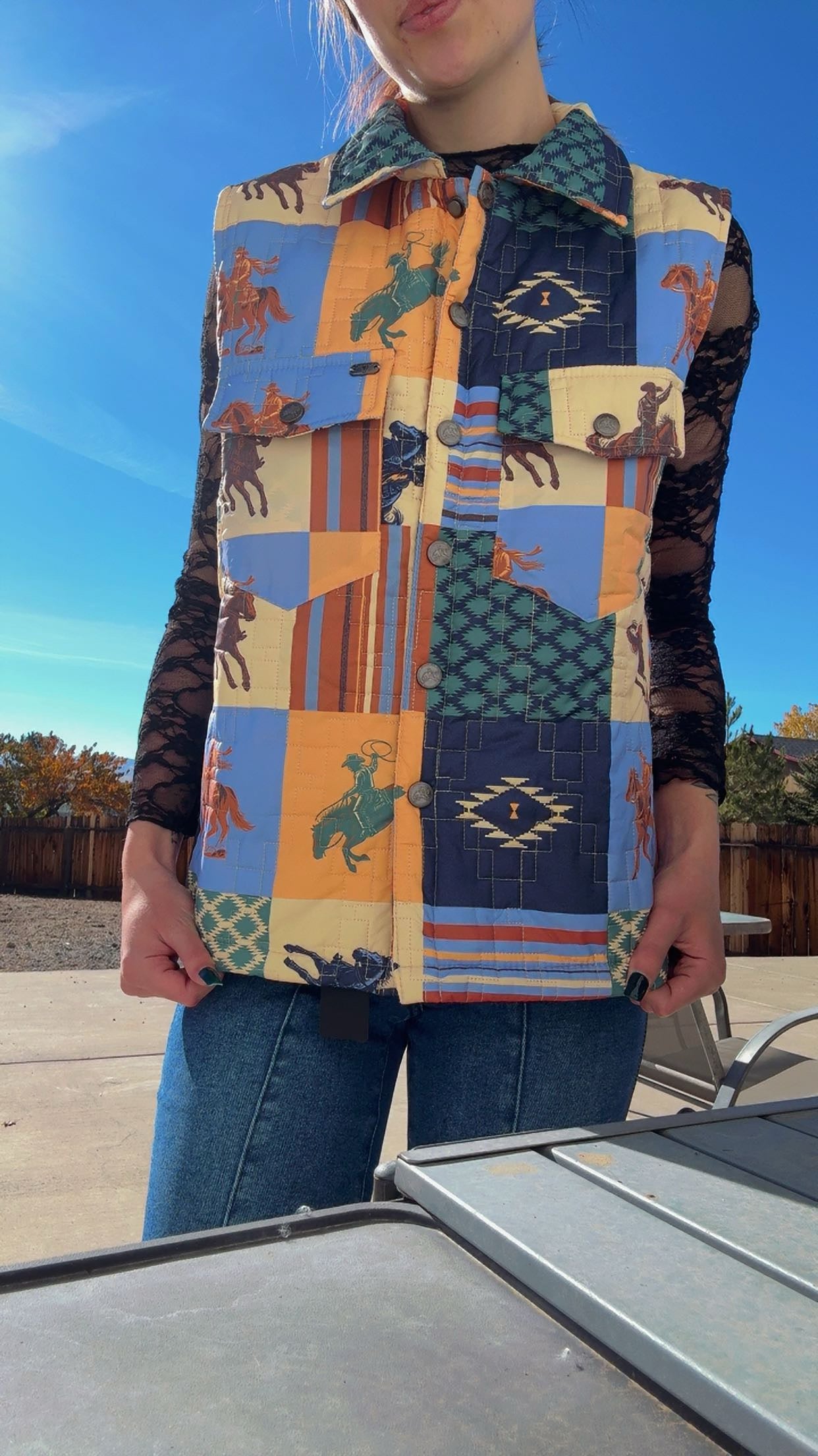 Cowboy Patchwork Vest
