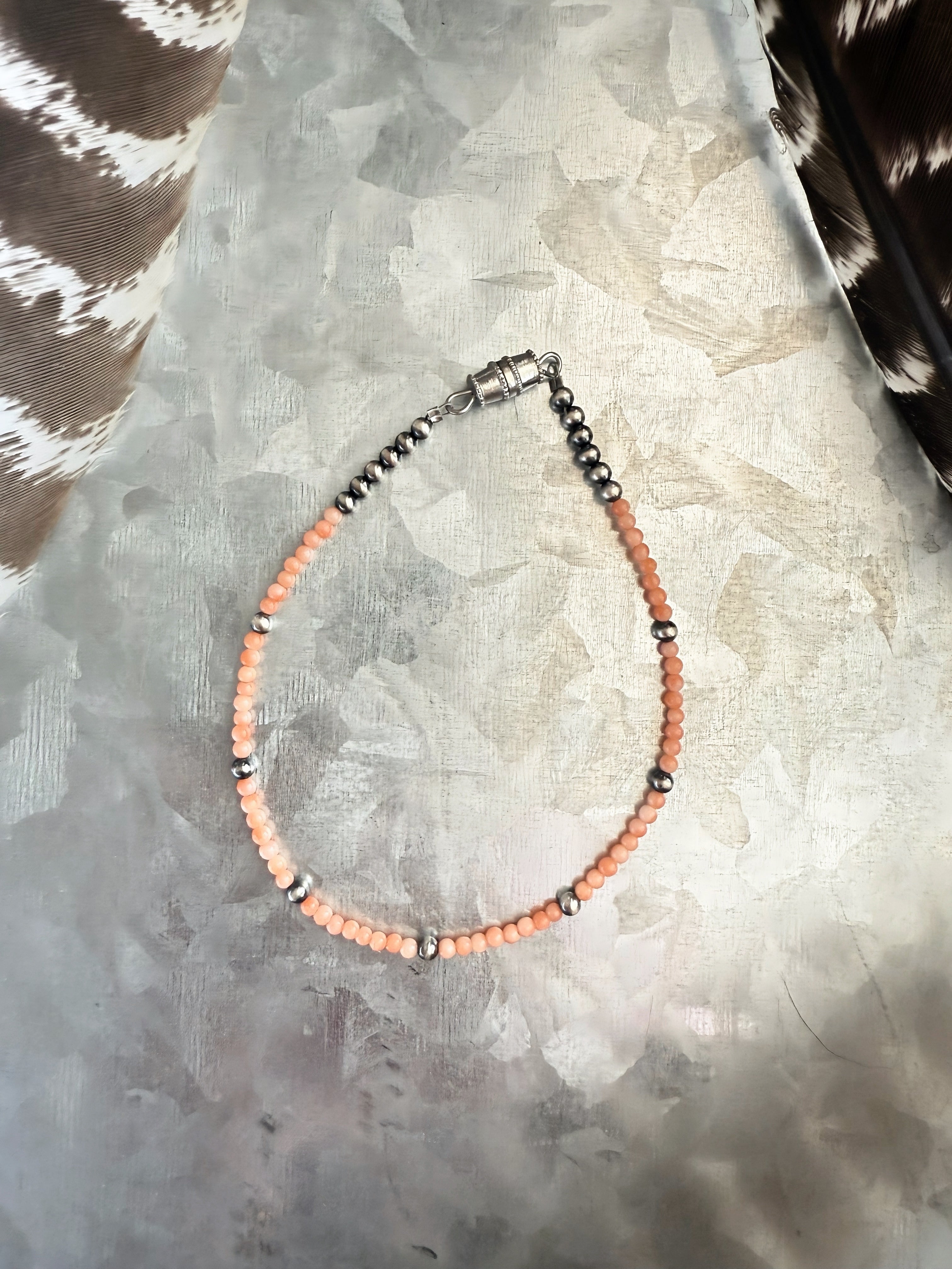 The Pink Coral Anklet