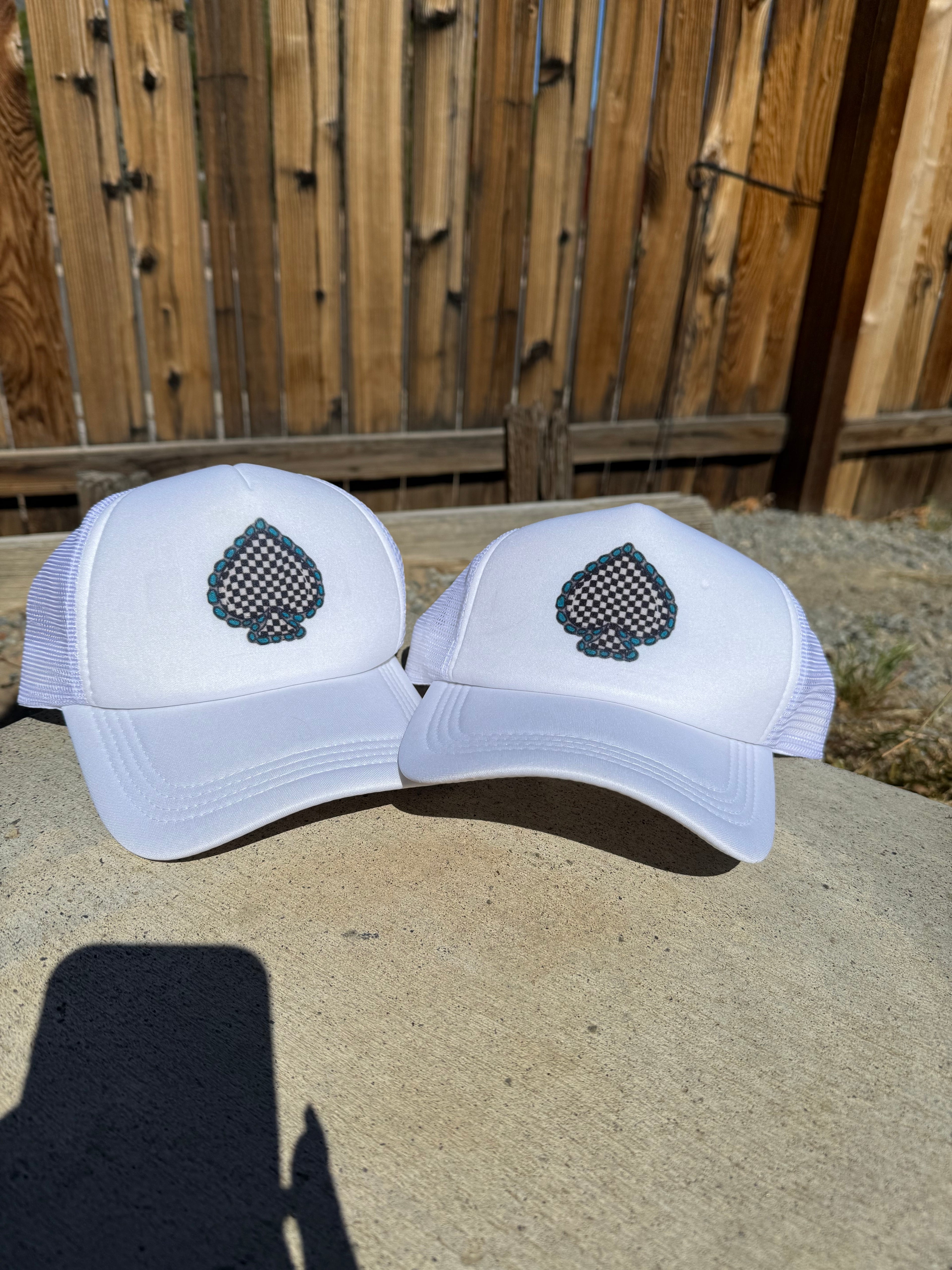 Checkered Spade Hat