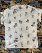 Cowgirl Print Short-sleeve