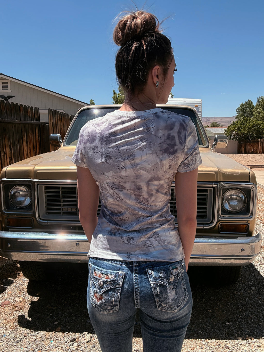 Camo Cowgirl Top