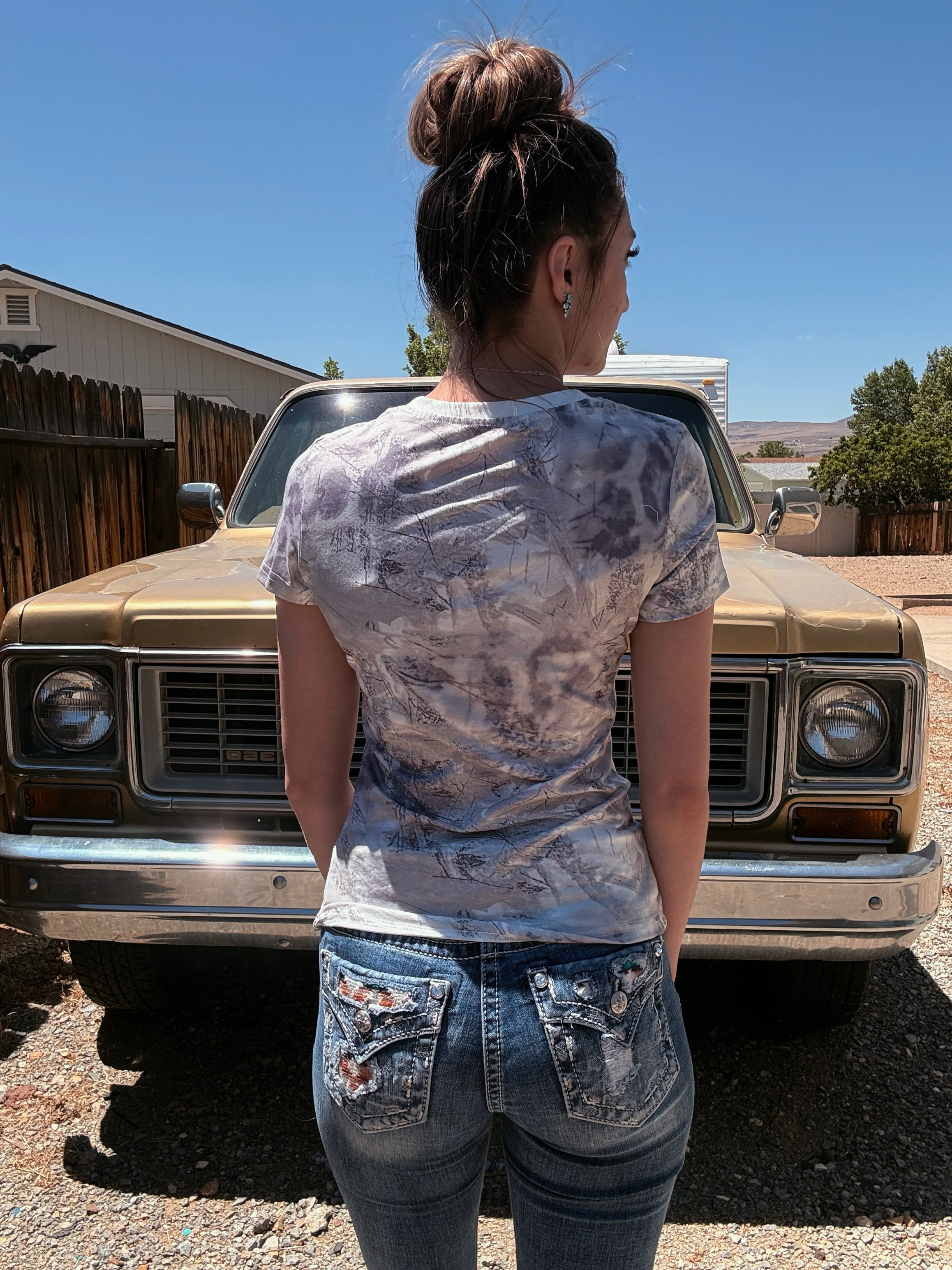 Camo Cowgirl Top